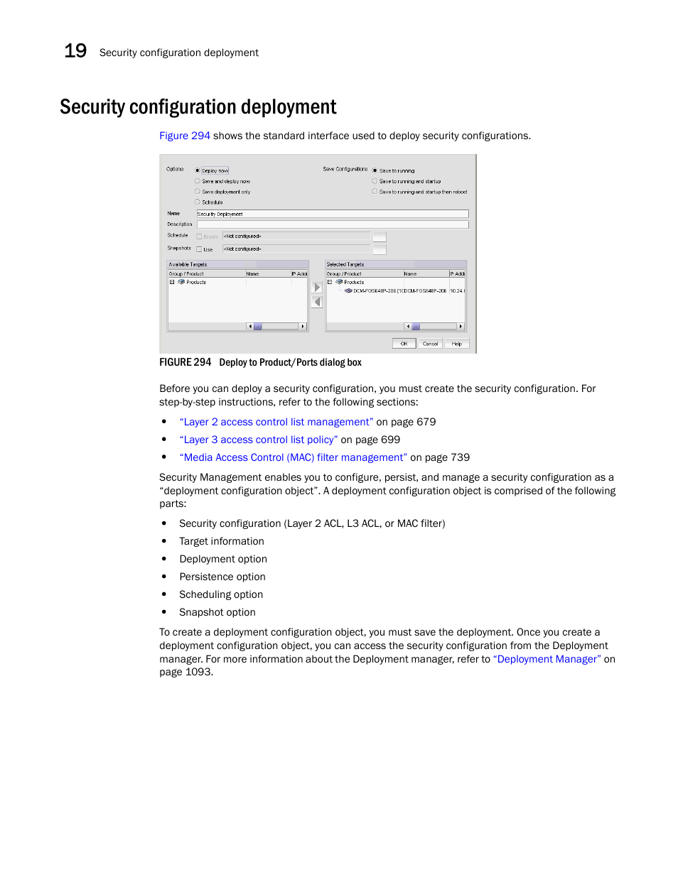 Security configuration deployment, Security, Configuration deployment | Brocade Network Advisor IP User Manual v12.3.0 User Manual | Page 800 / 1928