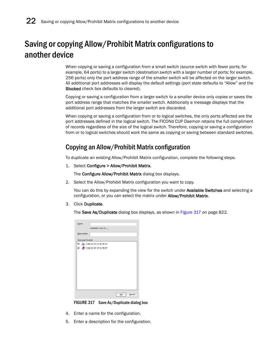 Copying an allow/prohibit matrix configuration | Brocade Network Advisor IP User Manual v12.3.0 User Manual | Page 874 / 1928