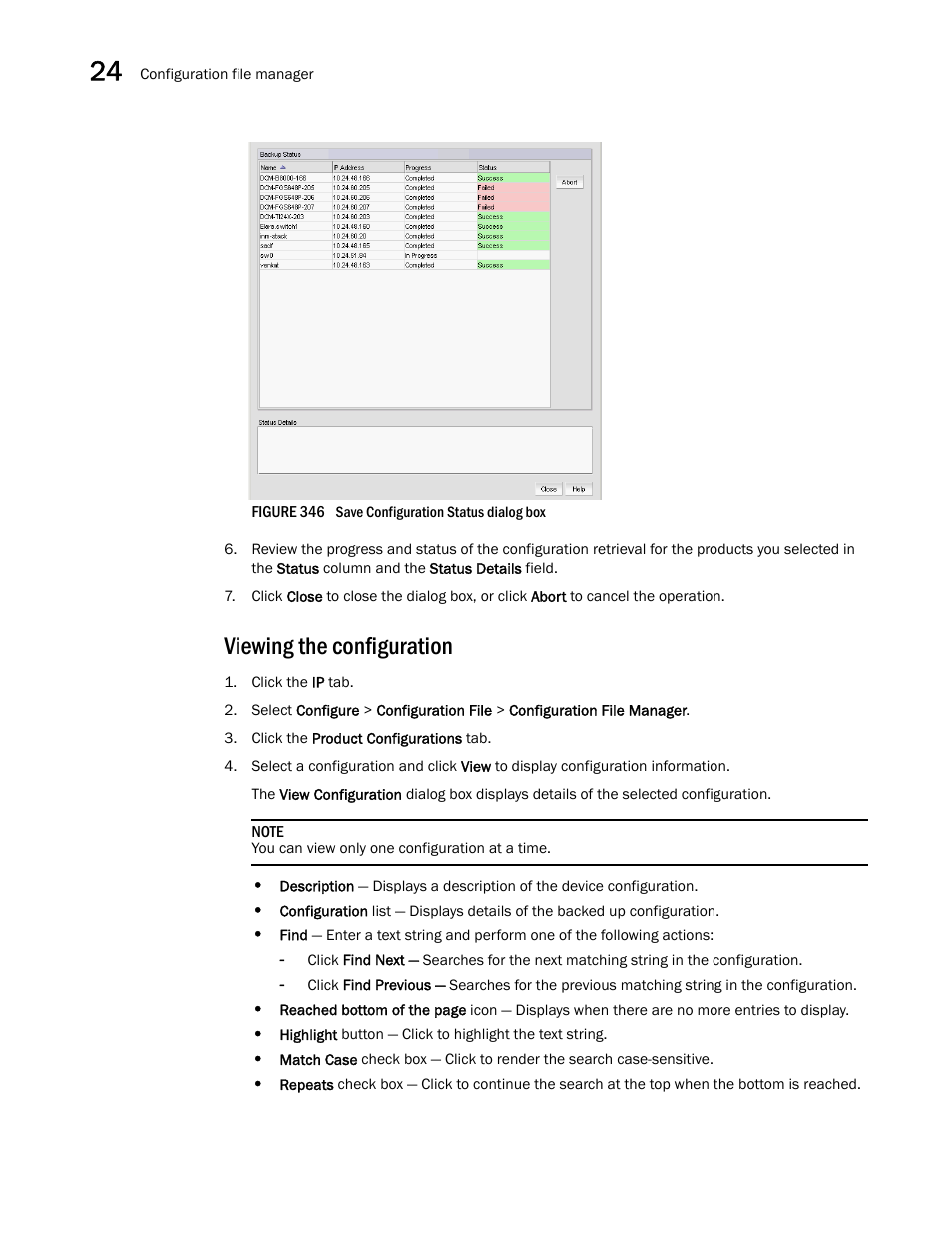 Viewing the configuration, Figure 346 | Brocade Network Advisor IP User Manual v12.3.0 User Manual | Page 920 / 1928