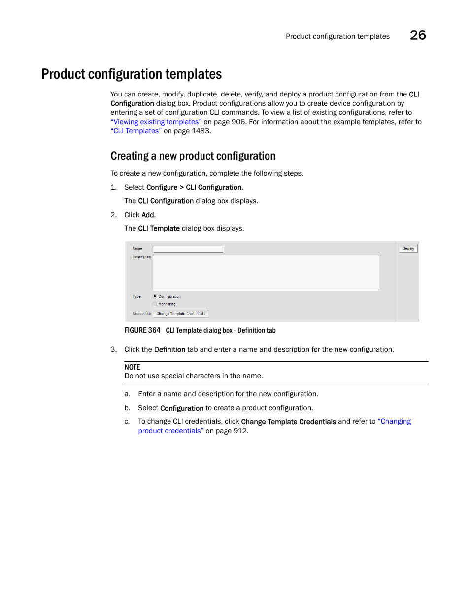 Product configuration templates, Creating a new product configuration, Product | Configuration templates | Brocade Network Advisor IP User Manual v12.3.0 User Manual | Page 959 / 1928