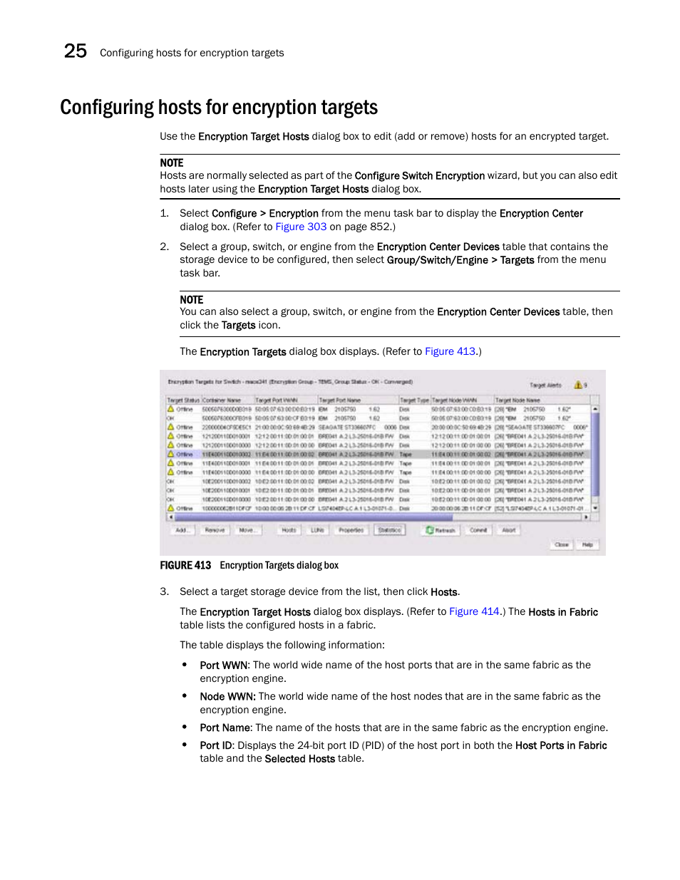 Configuring hosts for encryption targets | Brocade Network Advisor SAN + IP User Manual v12.1.0 User Manual | Page 1032 / 2389