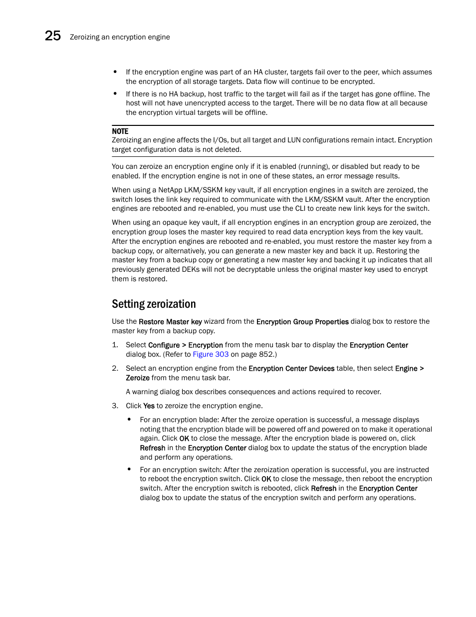 Setting zeroization | Brocade Network Advisor SAN + IP User Manual v12.1.0 User Manual | Page 1064 / 2389