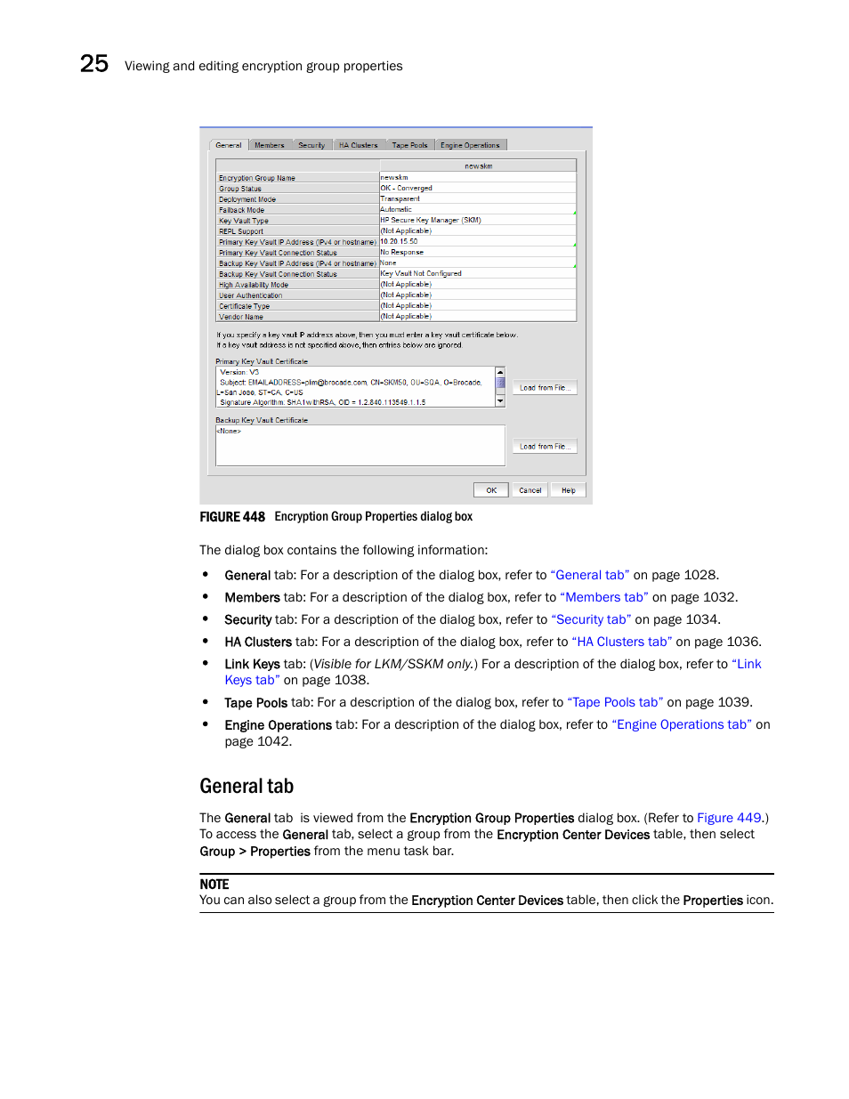 General tab | Brocade Network Advisor SAN + IP User Manual v12.1.0 User Manual | Page 1082 / 2389