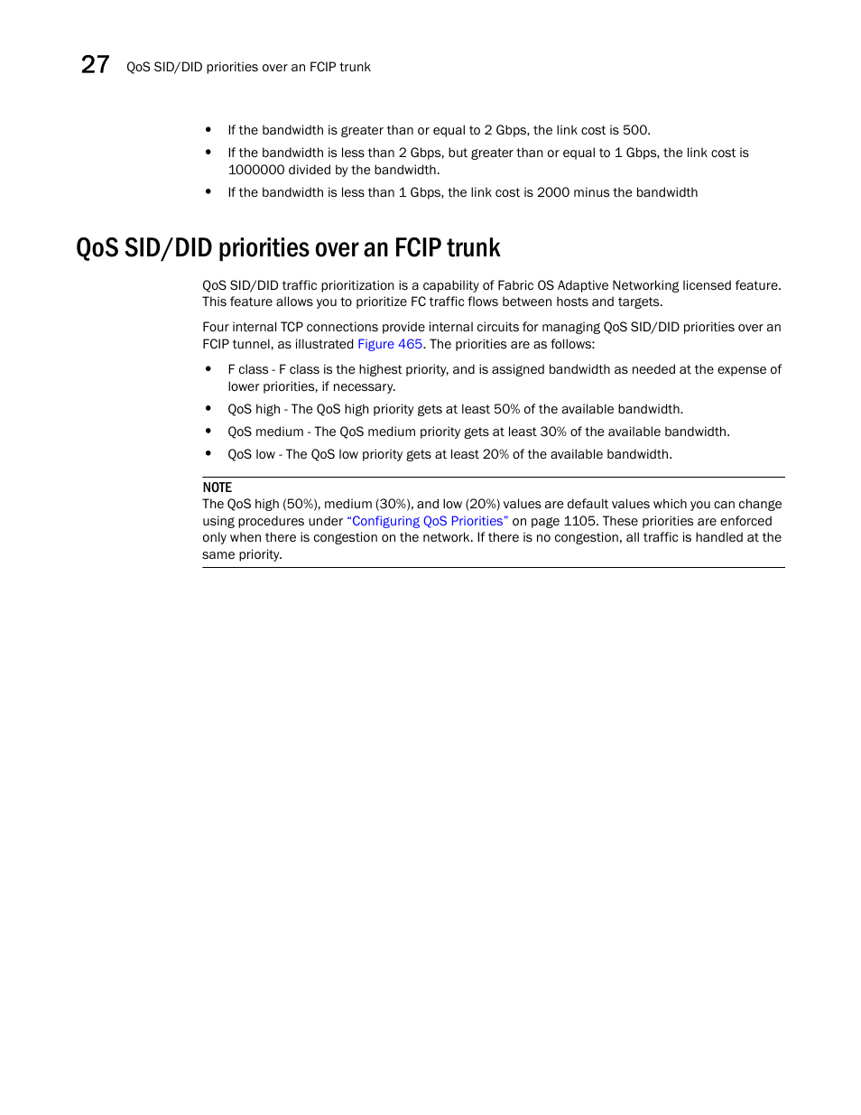 Qos sid/did priorities over an fcip trunk | Brocade Network Advisor SAN + IP User Manual v12.1.0 User Manual | Page 1157 / 2389