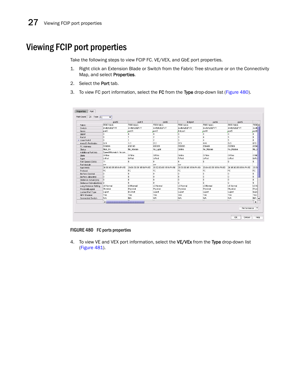 Viewing fcip port properties, Viewing fcip port properties 6 | Brocade Network Advisor SAN + IP User Manual v12.1.0 User Manual | Page 1189 / 2389