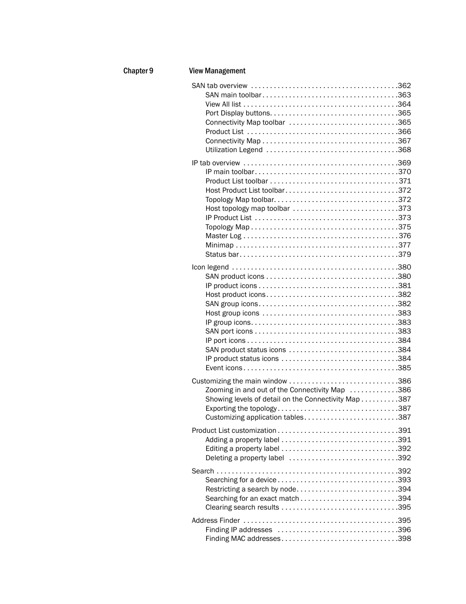 Brocade Network Advisor SAN + IP User Manual v12.1.0 User Manual | Page 12 / 2389