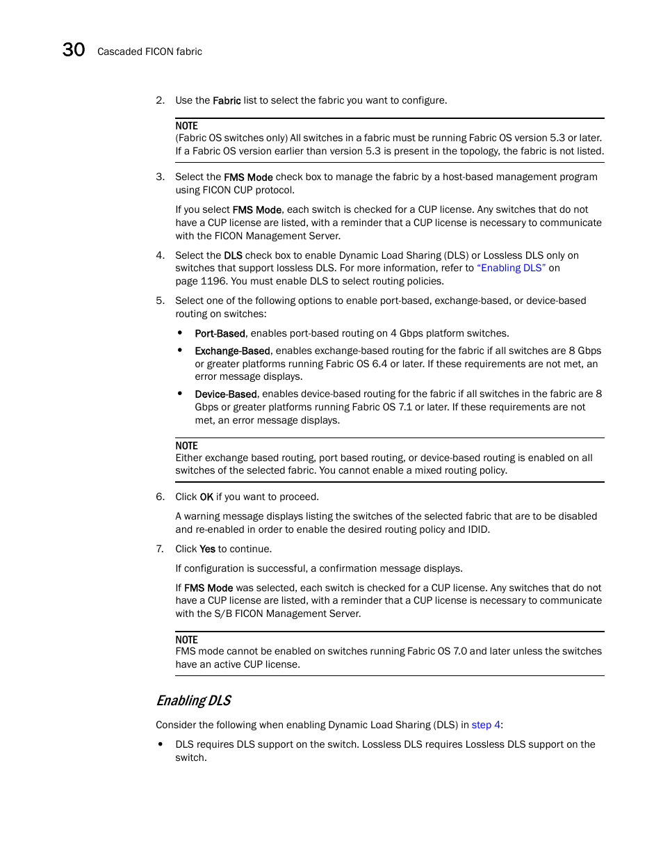 Enabling dls | Brocade Network Advisor SAN + IP User Manual v12.1.0 User Manual | Page 1247 / 2389