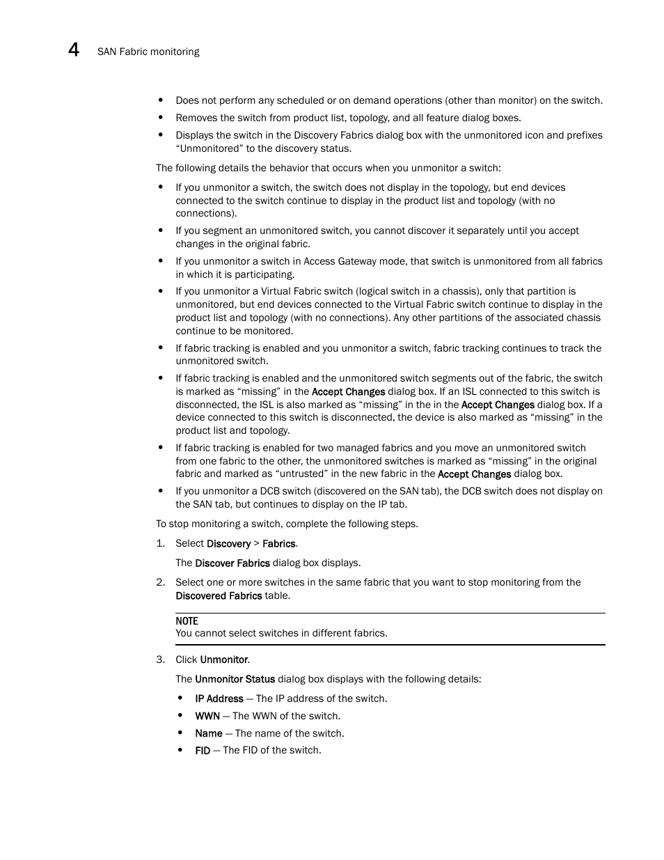 Brocade Network Advisor SAN + IP User Manual v12.1.0 User Manual | Page 131 / 2389