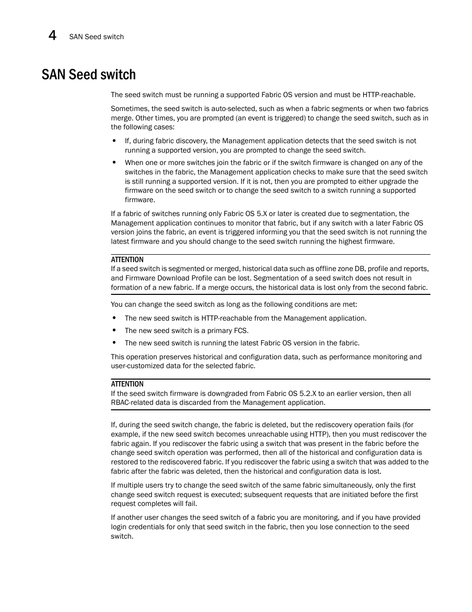 San seed switch | Brocade Network Advisor SAN + IP User Manual v12.1.0 User Manual | Page 133 / 2389