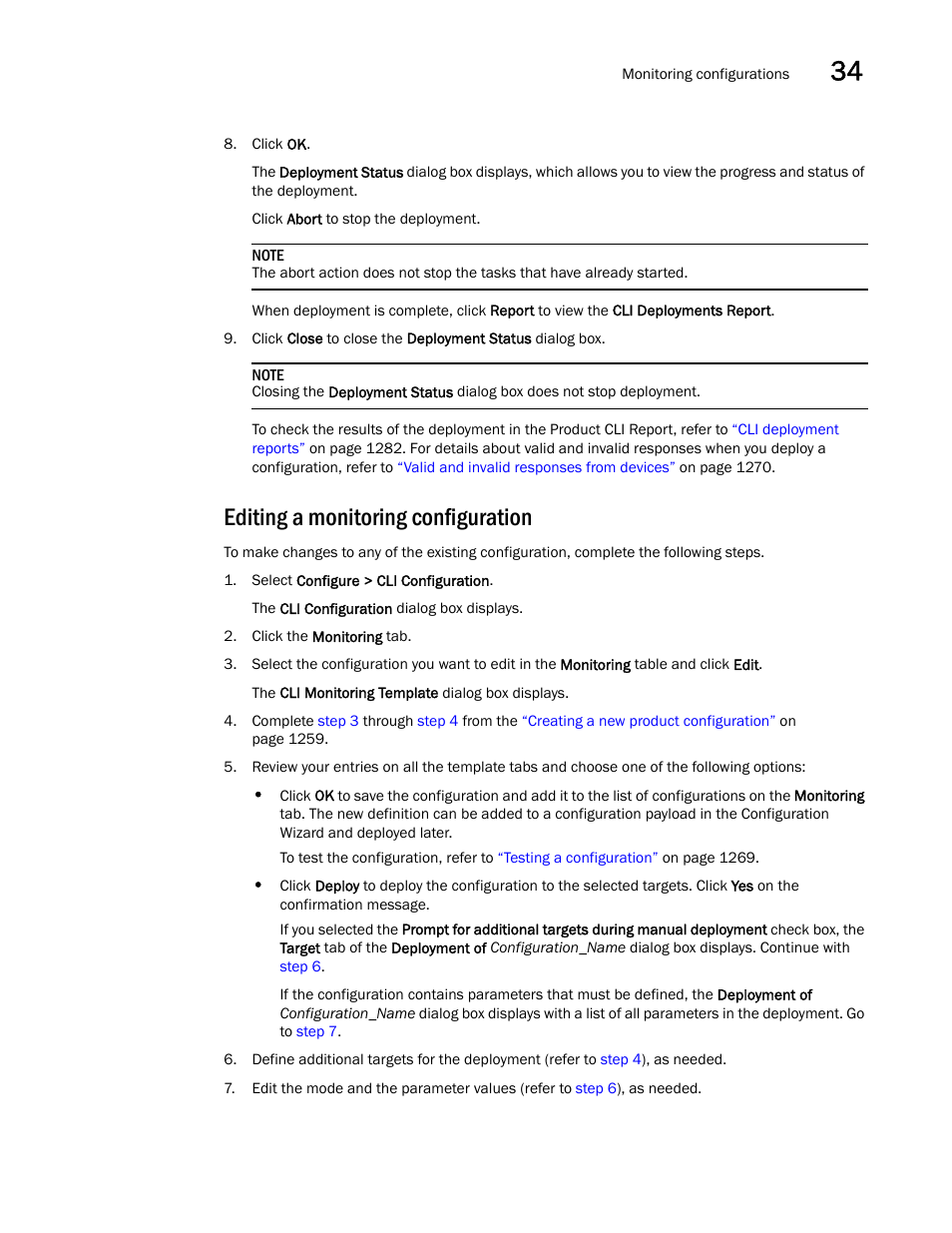 Editing a monitoring configuration | Brocade Network Advisor SAN + IP User Manual v12.1.0 User Manual | Page 1331 / 2389