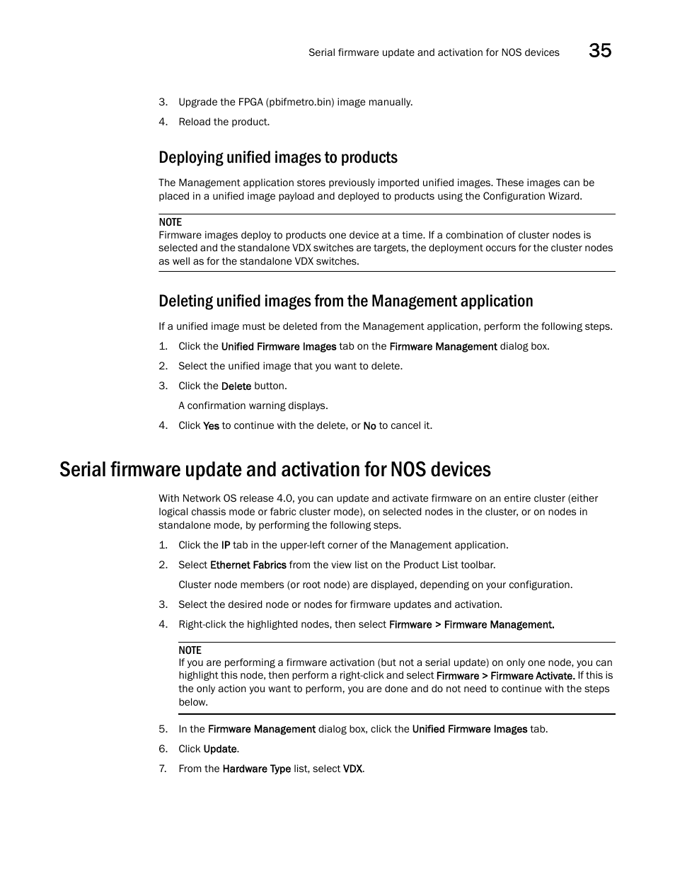Deploying unified images to products | Brocade Network Advisor SAN + IP User Manual v12.1.0 User Manual | Page 1346 / 2389