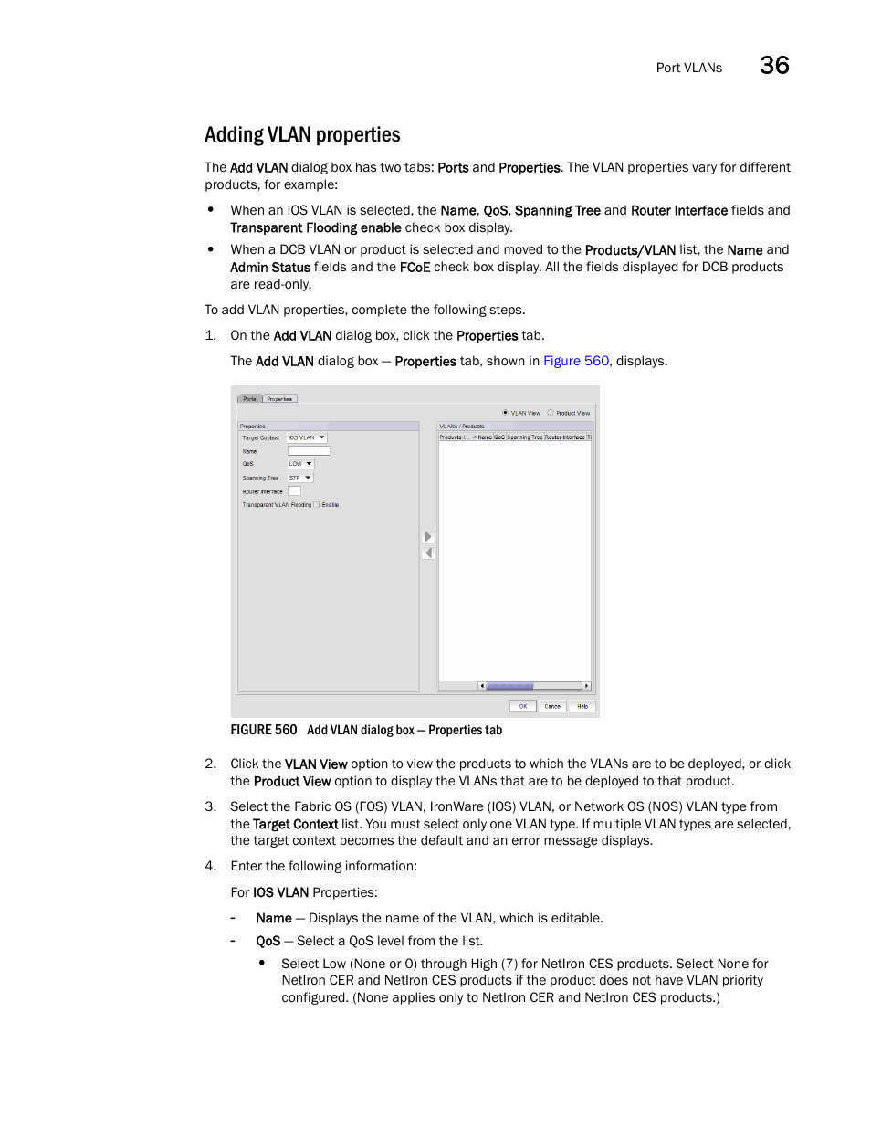 Adding vlan properties | Brocade Network Advisor SAN + IP User Manual v12.1.0 User Manual | Page 1358 / 2389