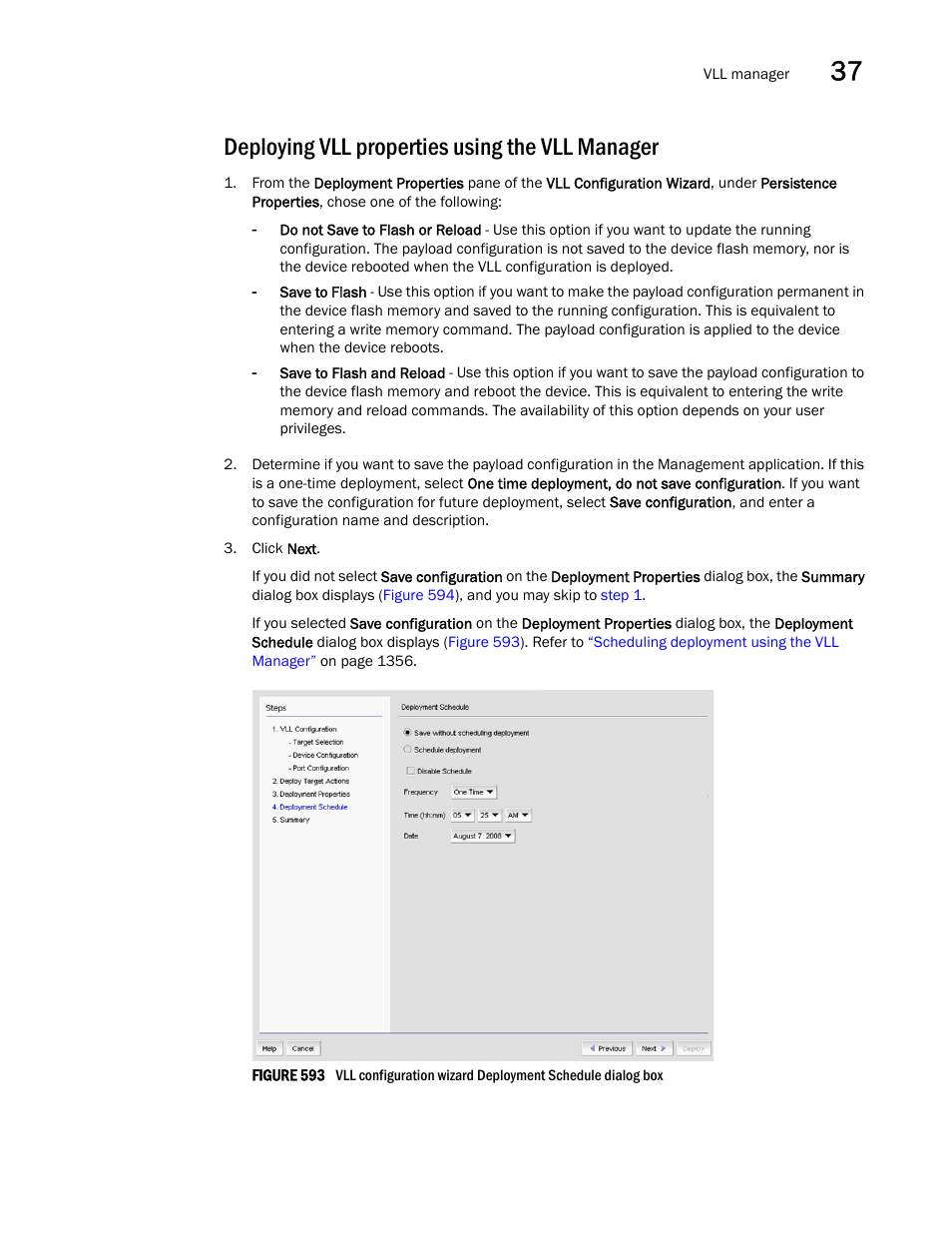 Deploying vll properties using the vll manager | Brocade Network Advisor SAN + IP User Manual v12.1.0 User Manual | Page 1404 / 2389
