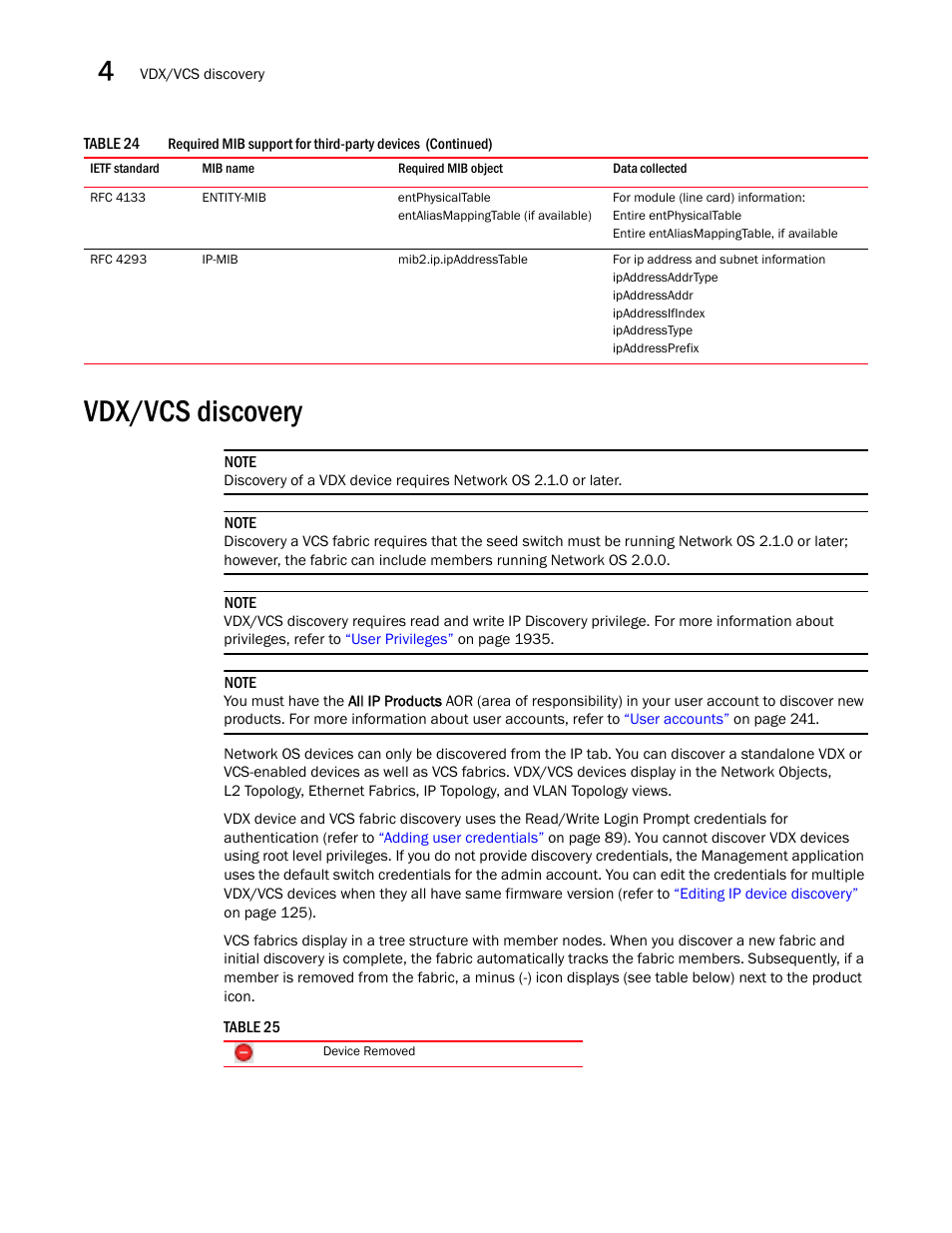Vdx/vcs discovery | Brocade Network Advisor SAN + IP User Manual v12.1.0 User Manual | Page 141 / 2389