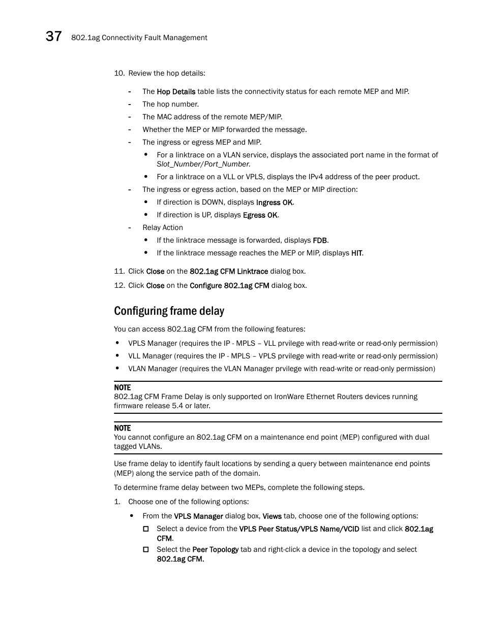 Configuring frame delay | Brocade Network Advisor SAN + IP User Manual v12.1.0 User Manual | Page 1441 / 2389