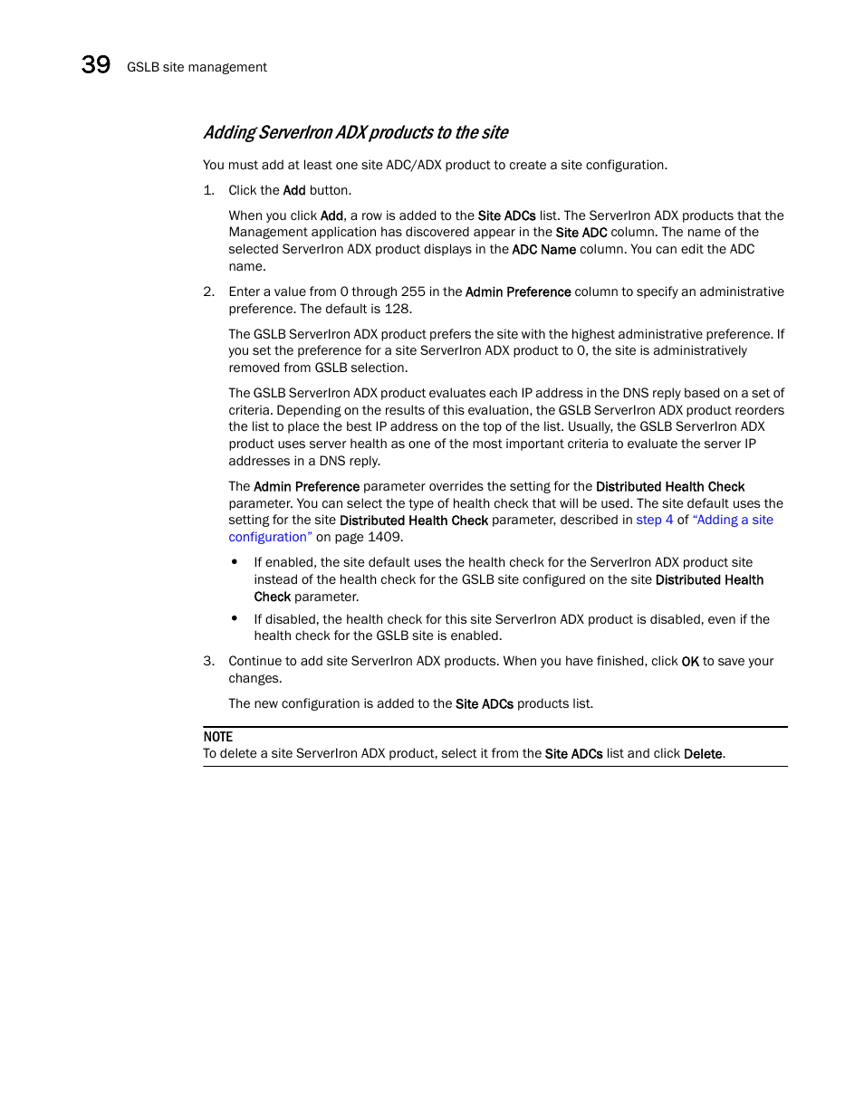 Adding serveriron adx products to the site | Brocade Network Advisor SAN + IP User Manual v12.1.0 User Manual | Page 1458 / 2389
