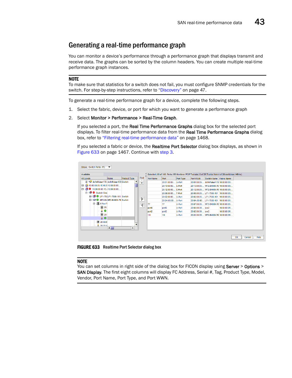 Generating a real-time performance graph, Generating a real-time performance graph 7 | Brocade Network Advisor SAN + IP User Manual v12.1.0 User Manual | Page 1514 / 2389