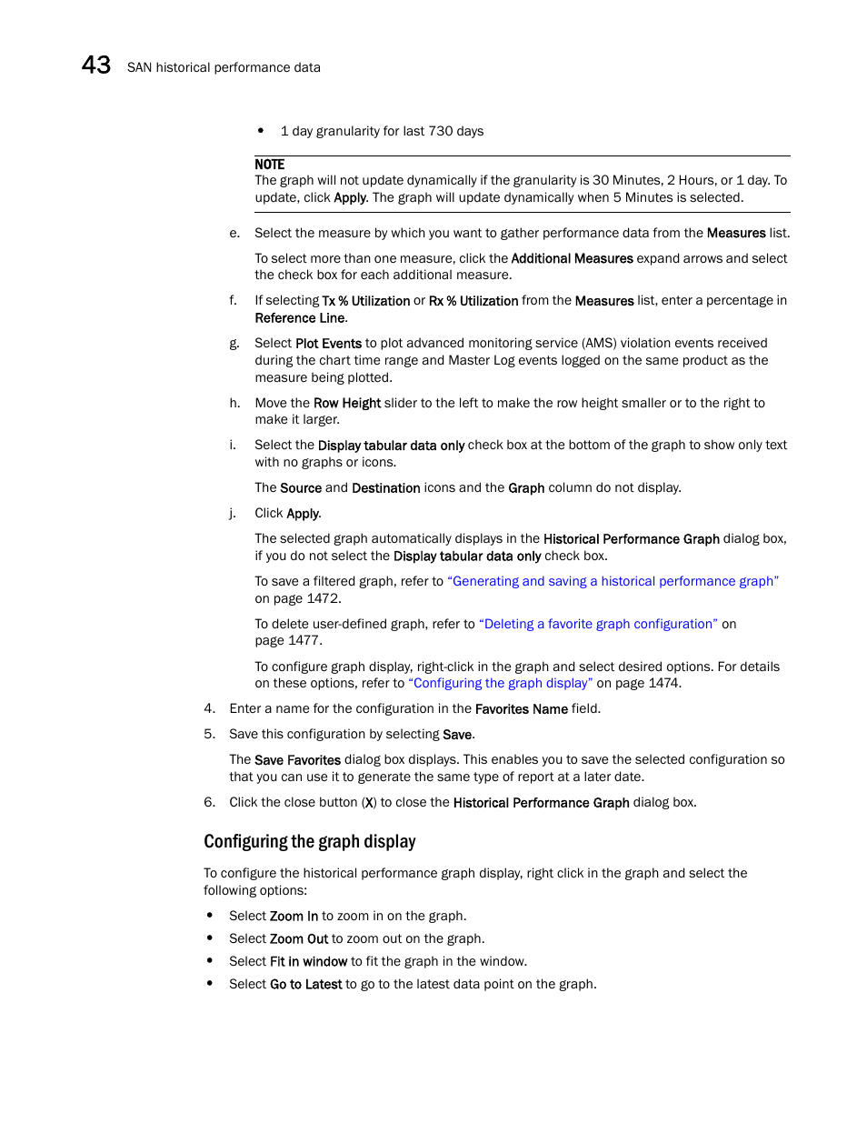 Configuring the graph display | Brocade Network Advisor SAN + IP User Manual v12.1.0 User Manual | Page 1521 / 2389