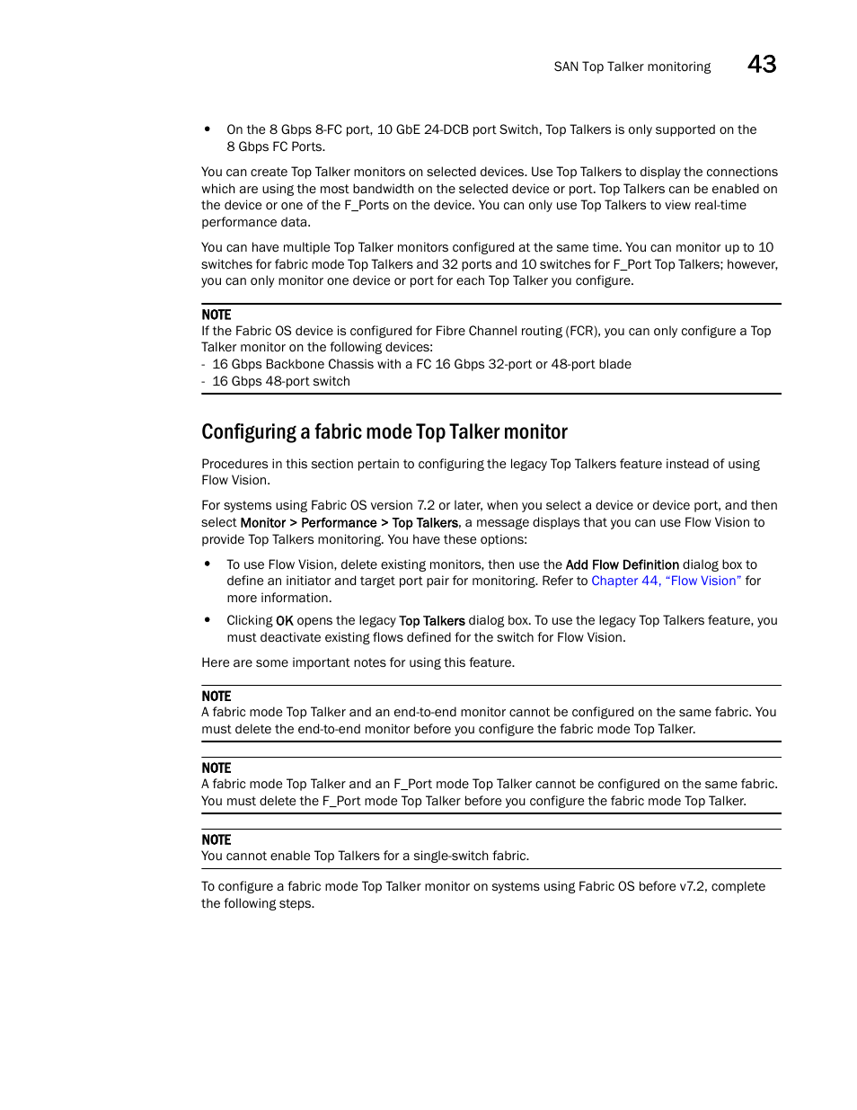 Configuring a fabric mode top talker monitor | Brocade Network Advisor SAN + IP User Manual v12.1.0 User Manual | Page 1530 / 2389