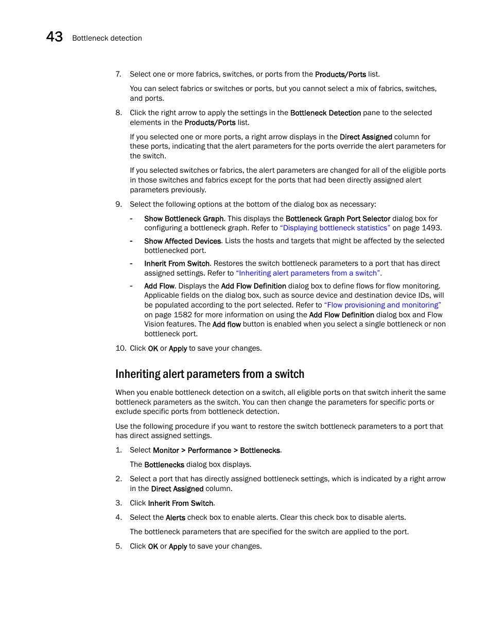 Inheriting alert parameters from a switch | Brocade Network Advisor SAN + IP User Manual v12.1.0 User Manual | Page 1539 / 2389