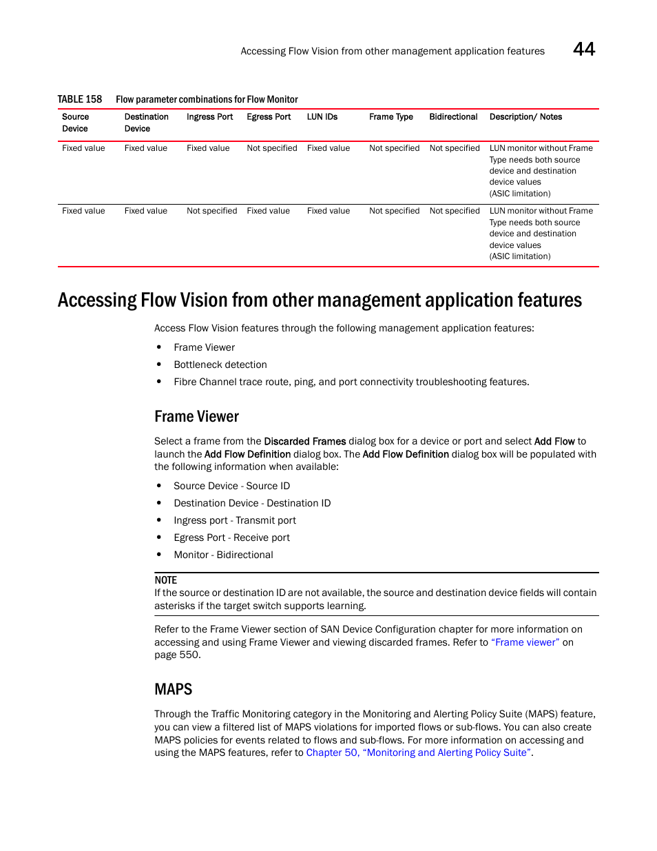 Frame viewer, Maps, Frame viewer 5 maps 5 | Brocade Network Advisor SAN + IP User Manual v12.1.0 User Manual | Page 1661 / 2389