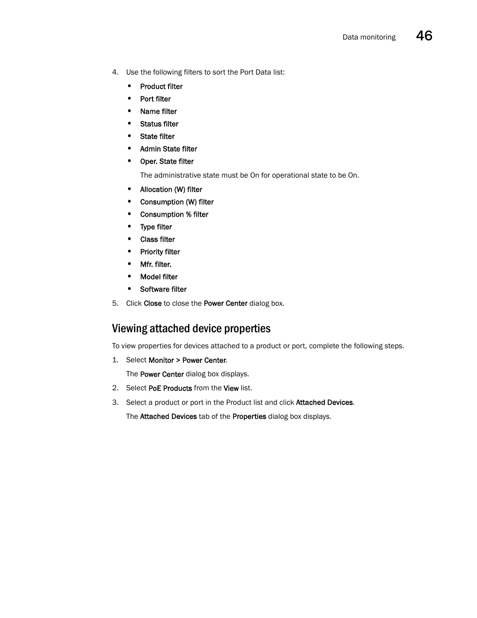 Viewing attached device properties | Brocade Network Advisor SAN + IP User Manual v12.1.0 User Manual | Page 1677 / 2389