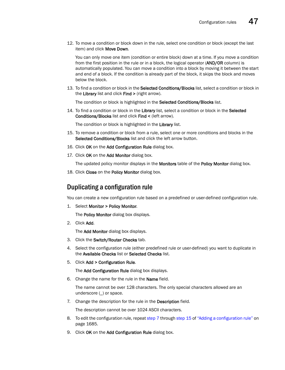 Duplicating a configuration rule | Brocade Network Advisor SAN + IP User Manual v12.1.0 User Manual | Page 1730 / 2389