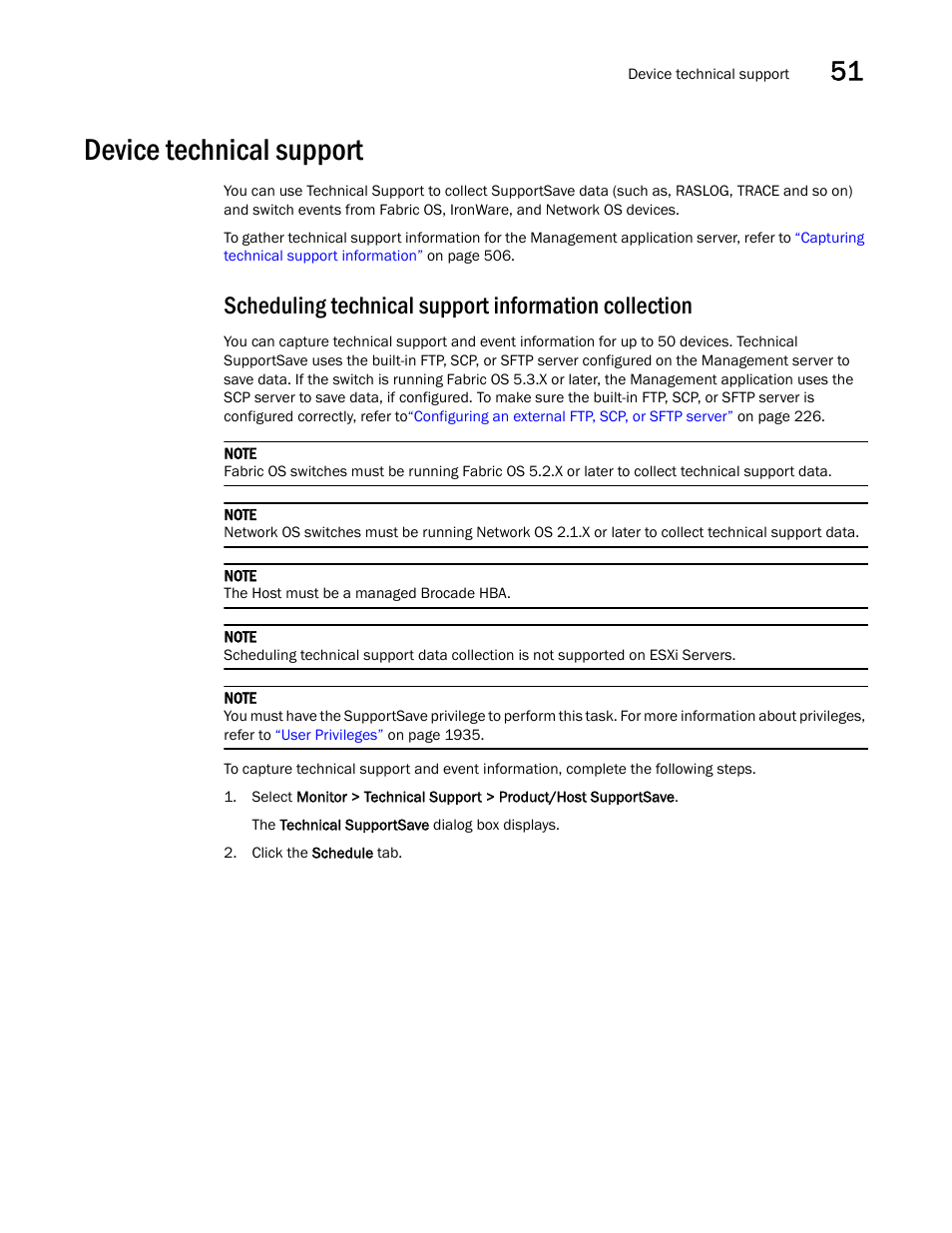 Device technical support | Brocade Network Advisor SAN + IP User Manual v12.1.0 User Manual | Page 1878 / 2389
