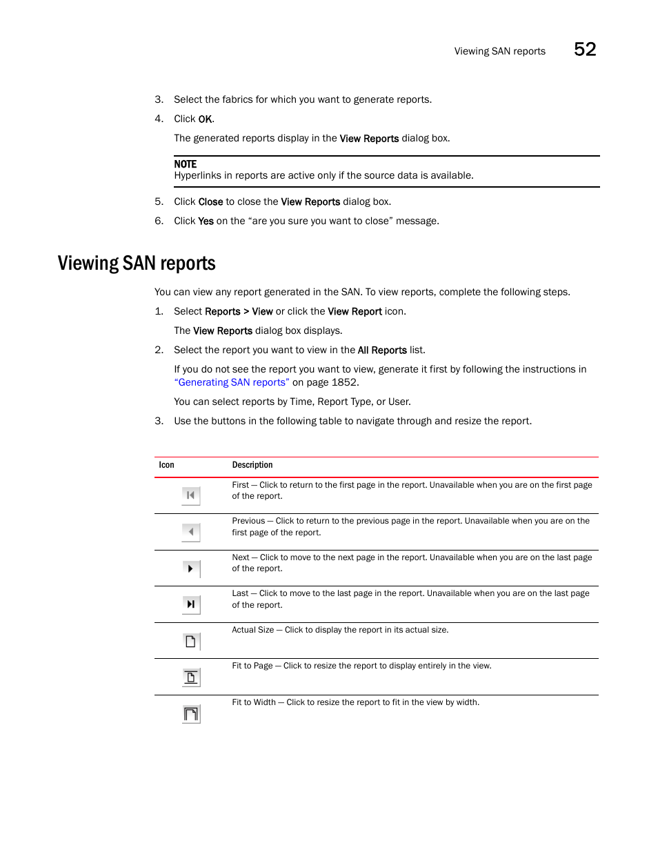 Viewing san reports, Viewing san reports 3 | Brocade Network Advisor SAN + IP User Manual v12.1.0 User Manual | Page 1894 / 2389