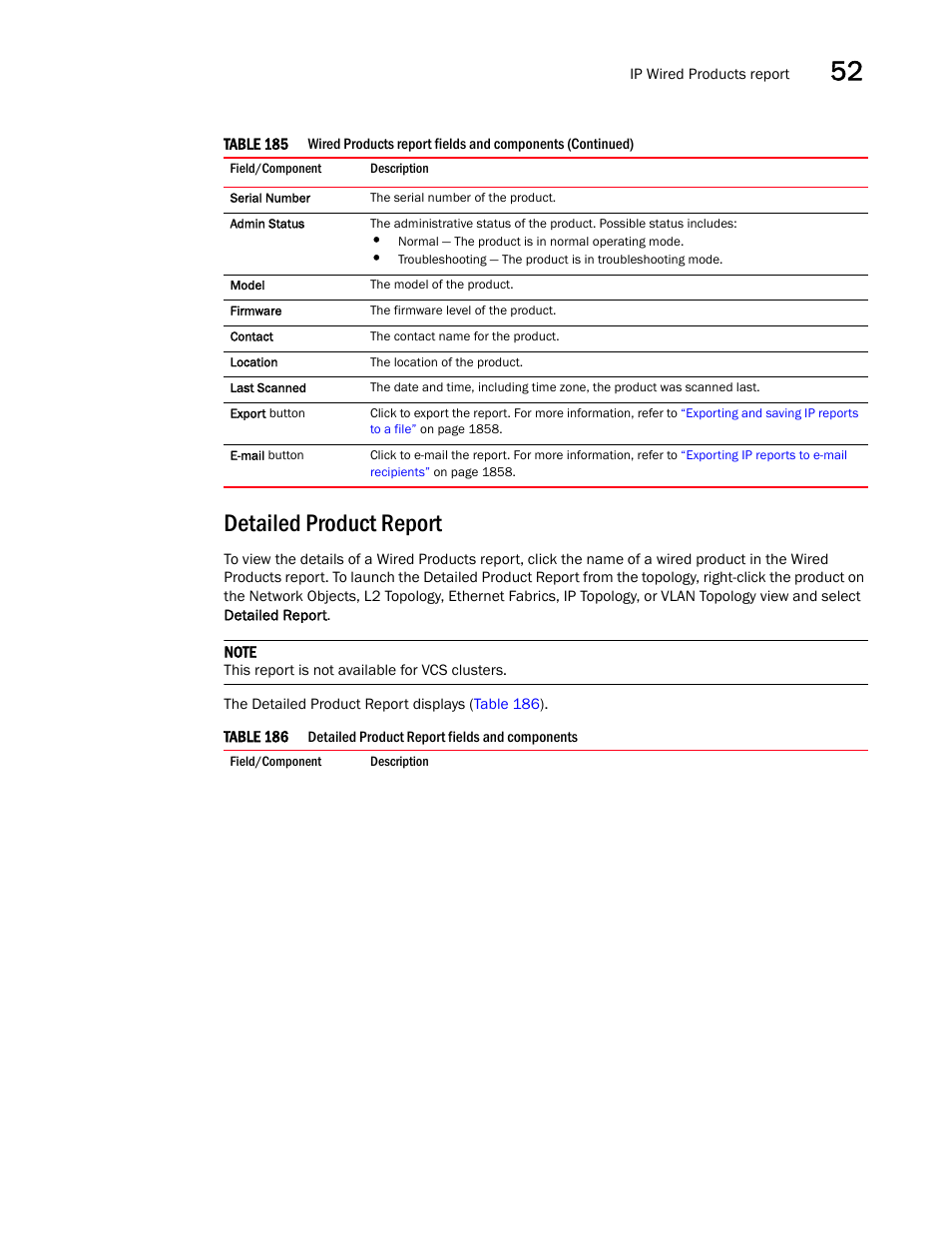 Detailed product report | Brocade Network Advisor SAN + IP User Manual v12.1.0 User Manual | Page 1902 / 2389
