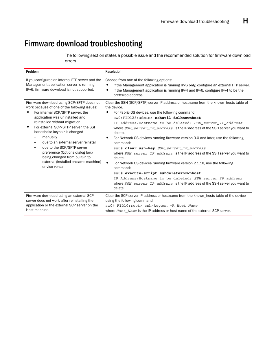 Firmware download troubleshooting, Firmware download troubleshooting 1 | Brocade Network Advisor SAN + IP User Manual v12.1.0 User Manual | Page 2059 / 2389