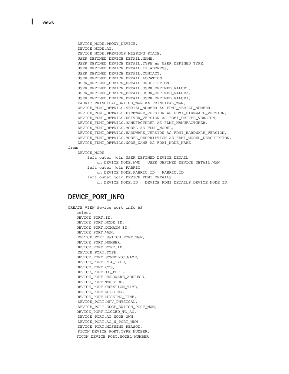 Device_port_info | Brocade Network Advisor SAN + IP User Manual v12.1.0 User Manual | Page 2295 / 2389