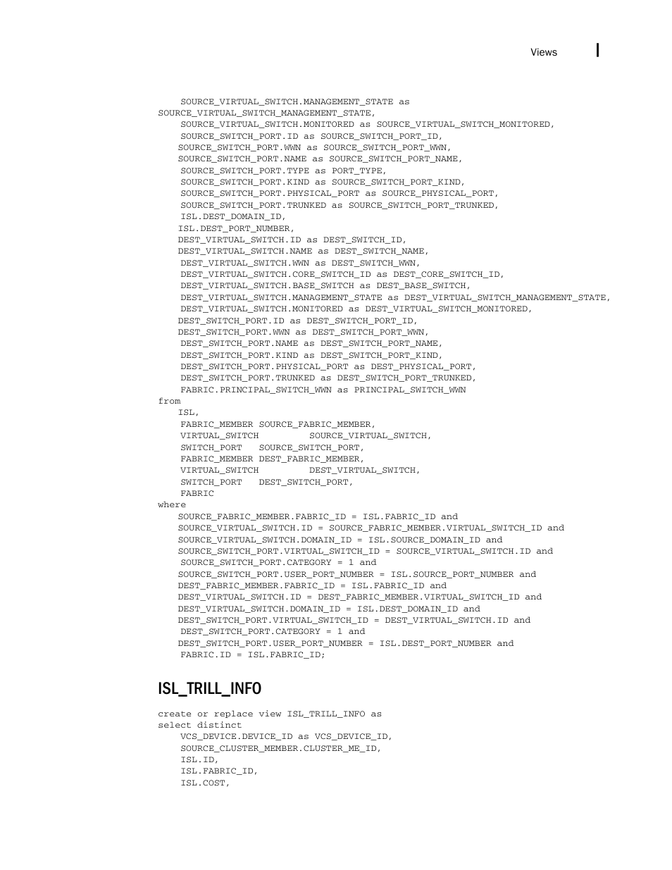 Isl_trill_info | Brocade Network Advisor SAN + IP User Manual v12.1.0 User Manual | Page 2312 / 2389