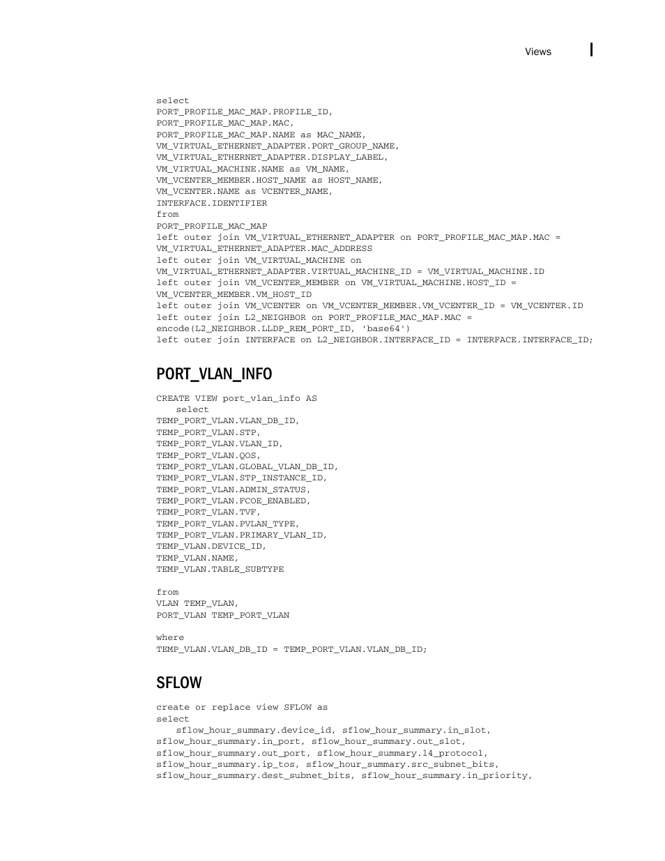 Port_vlan_info, Sflow | Brocade Network Advisor SAN + IP User Manual v12.1.0 User Manual | Page 2324 / 2389
