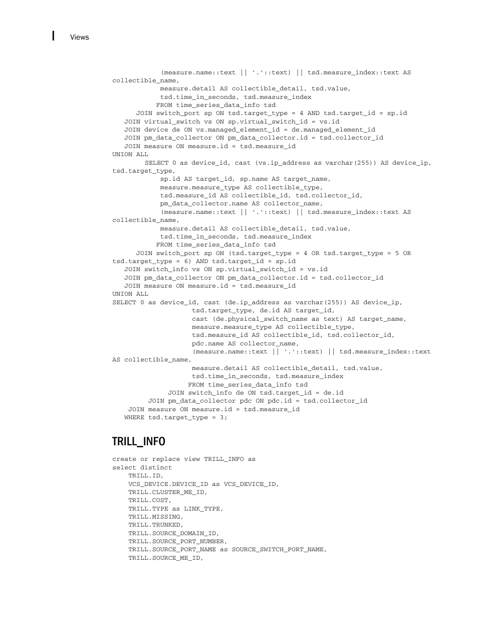 Trill_info | Brocade Network Advisor SAN + IP User Manual v12.1.0 User Manual | Page 2339 / 2389