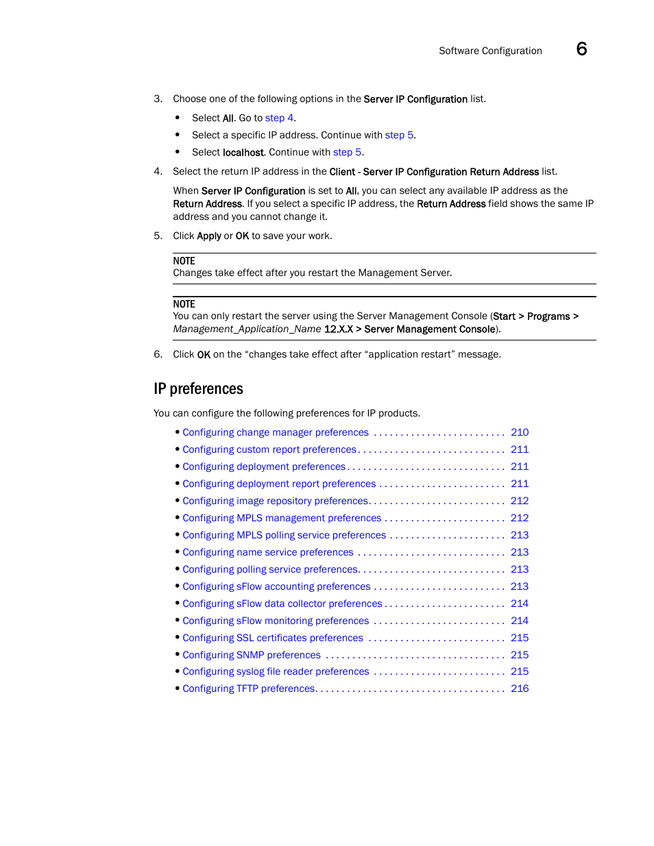 Ip preferences, Preferences | Brocade Network Advisor SAN + IP User Manual v12.1.0 User Manual | Page 275 / 2389