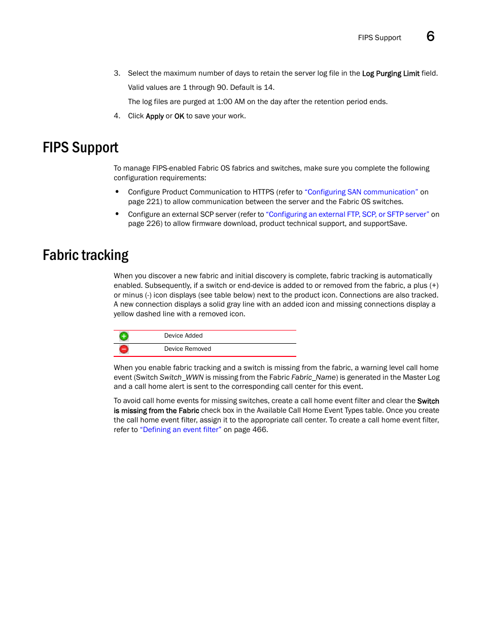 Fips support, Fabric tracking | Brocade Network Advisor SAN + IP User Manual v12.1.0 User Manual | Page 297 / 2389