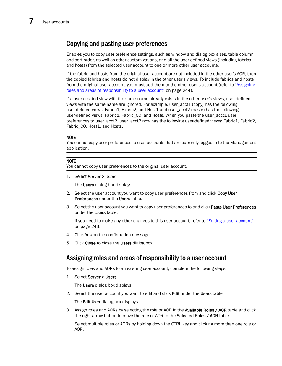 Copying and pasting user preferences | Brocade Network Advisor SAN + IP User Manual v12.1.0 User Manual | Page 309 / 2389