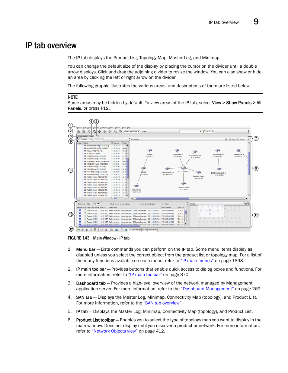 Ip tab overview | Brocade Network Advisor SAN + IP User Manual v12.1.0 User Manual | Page 434 / 2389