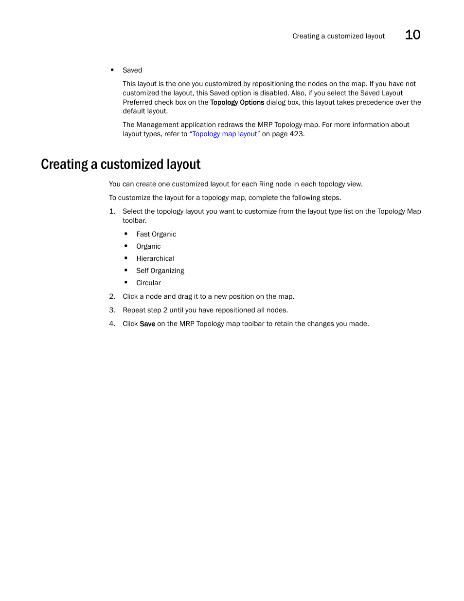 Creating a customized layout | Brocade Network Advisor SAN + IP User Manual v12.1.0 User Manual | Page 509 / 2389