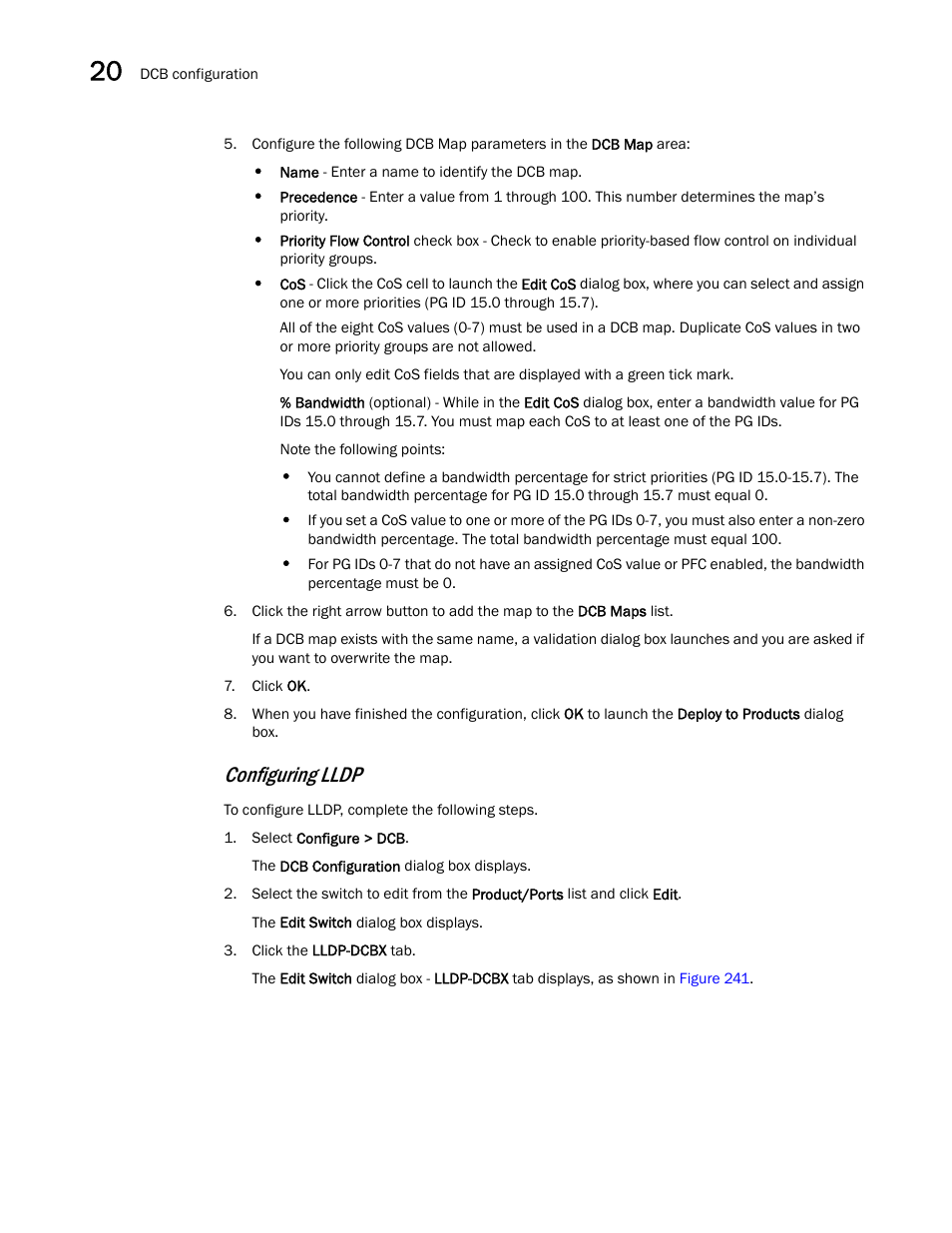 Configuring lldp | Brocade Network Advisor SAN + IP User Manual v12.1.0 User Manual | Page 739 / 2389