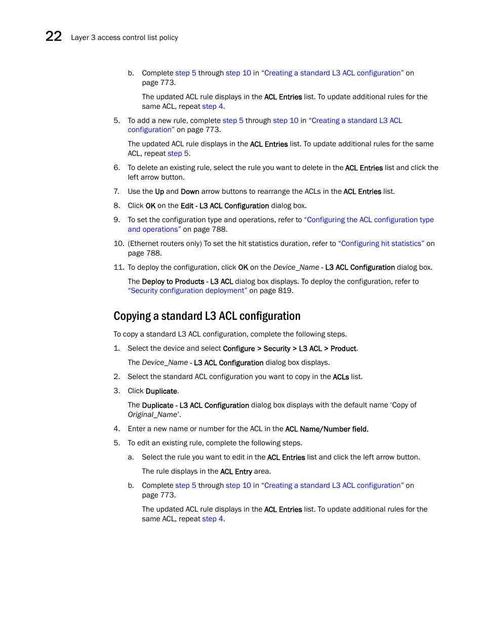 Copying a standard l3 acl configuration | Brocade Network Advisor SAN + IP User Manual v12.1.0 User Manual | Page 832 / 2389