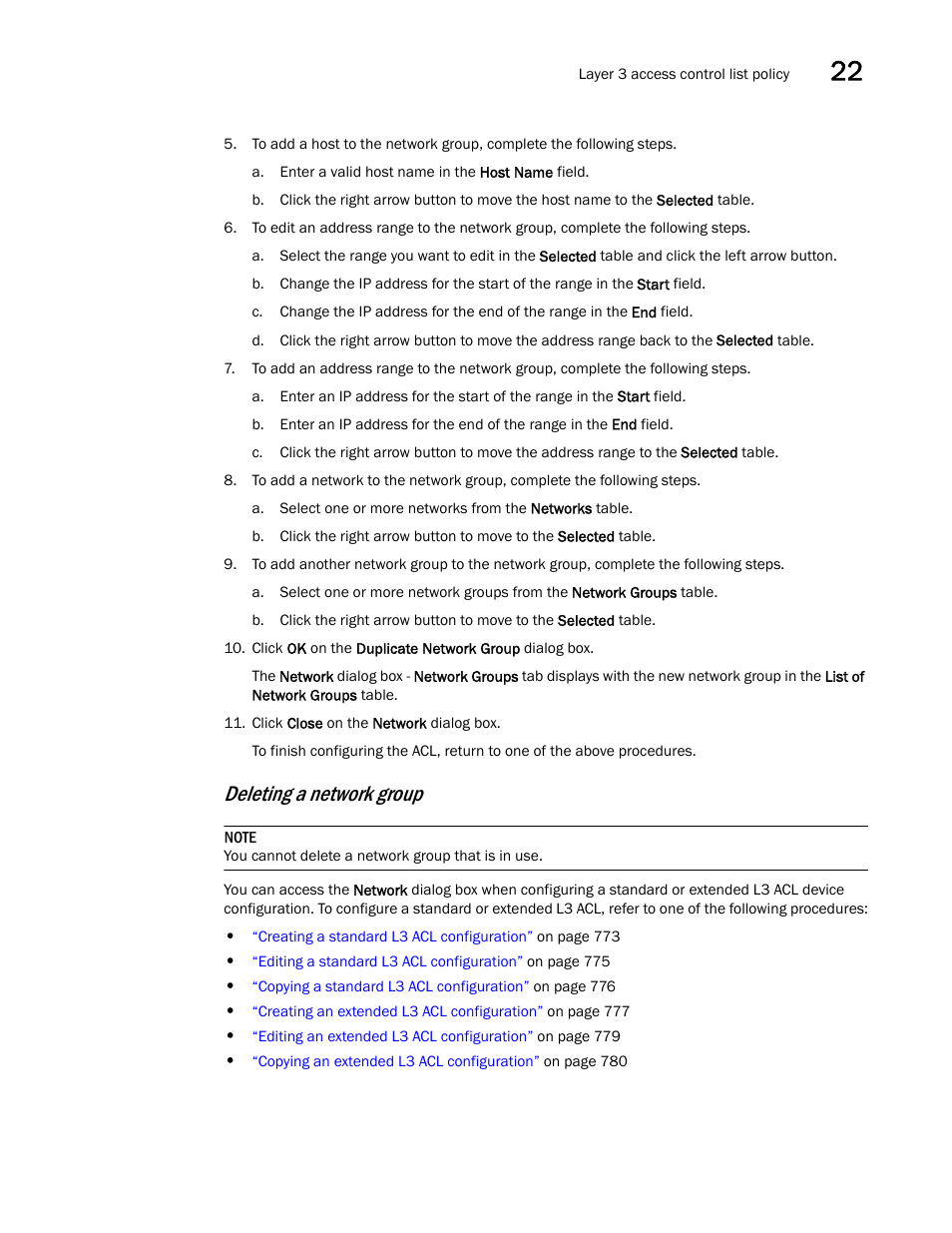 Deleting a network group | Brocade Network Advisor SAN + IP User Manual v12.1.0 User Manual | Page 857 / 2389