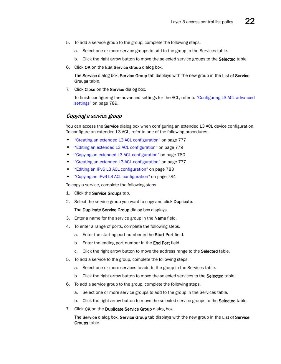 Copying a service group | Brocade Network Advisor SAN + IP User Manual v12.1.0 User Manual | Page 865 / 2389