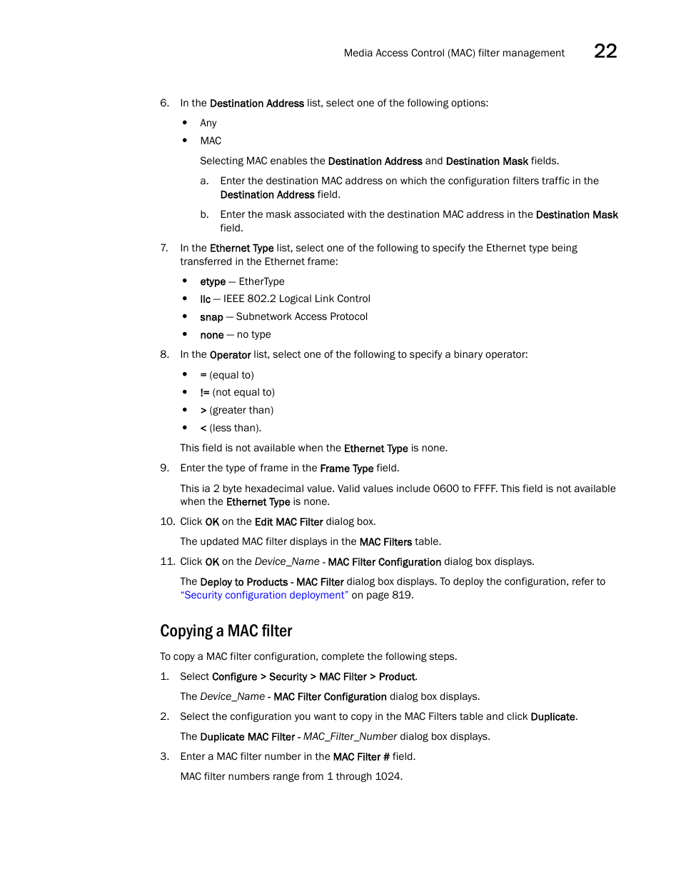 Copying a mac filter | Brocade Network Advisor SAN + IP User Manual v12.1.0 User Manual | Page 871 / 2389