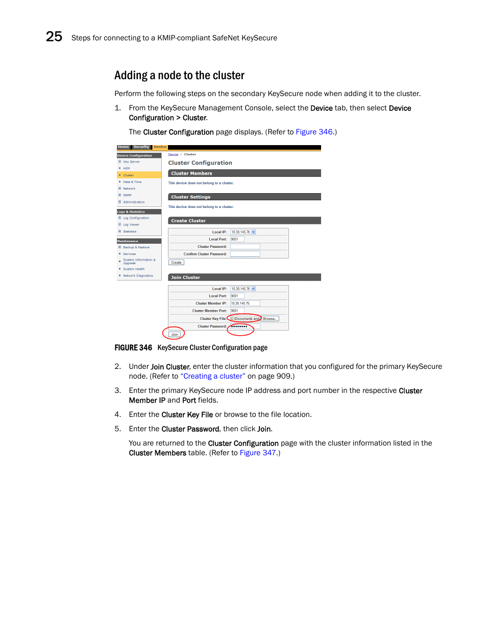 Adding a node to the cluster | Brocade Network Advisor SAN + IP User Manual v12.1.0 User Manual | Page 972 / 2389