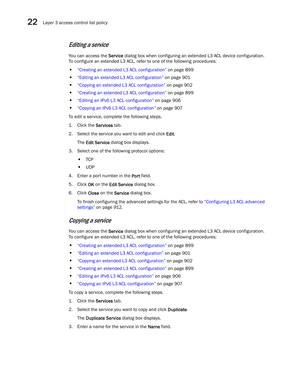 Editing a service, Copying a service | Brocade Network Advisor SAN + IP User Manual v12.3.0 User Manual | Page 1000 / 2702