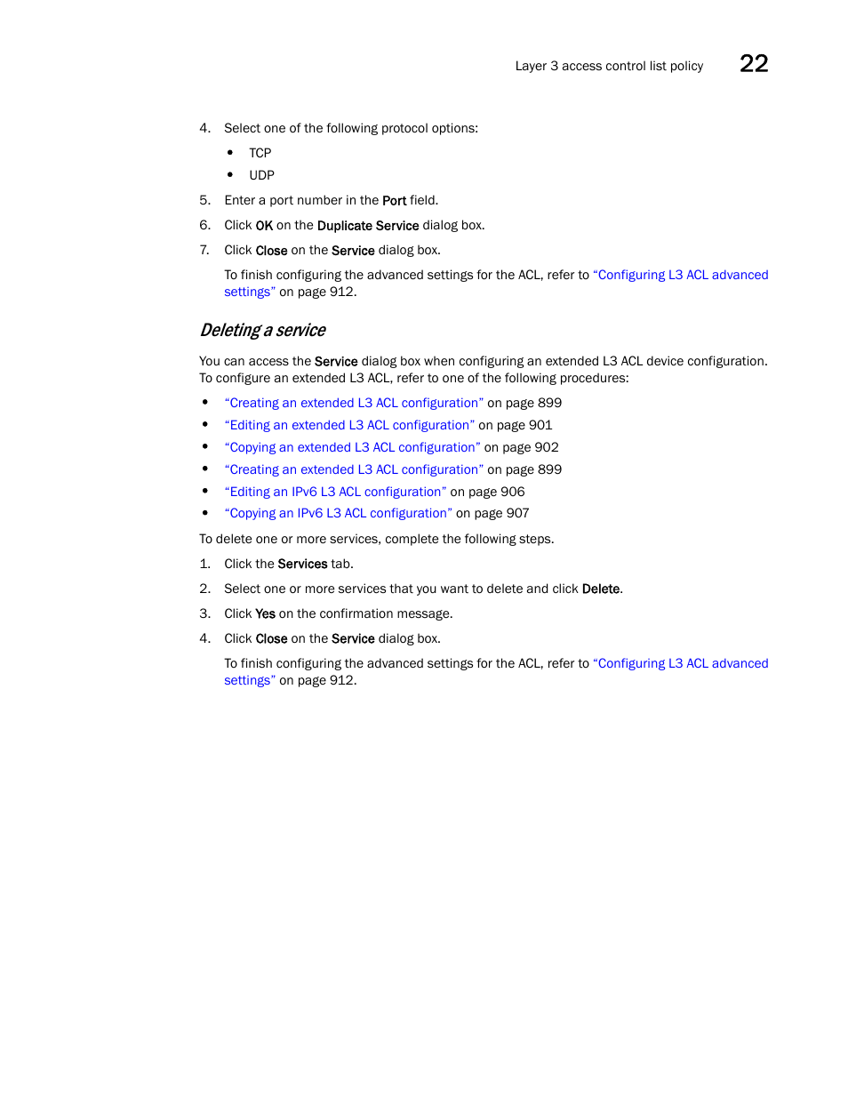 Deleting a service | Brocade Network Advisor SAN + IP User Manual v12.3.0 User Manual | Page 1001 / 2702