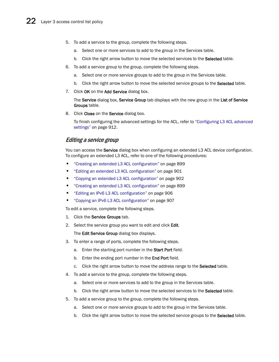 Editing a service group | Brocade Network Advisor SAN + IP User Manual v12.3.0 User Manual | Page 1004 / 2702