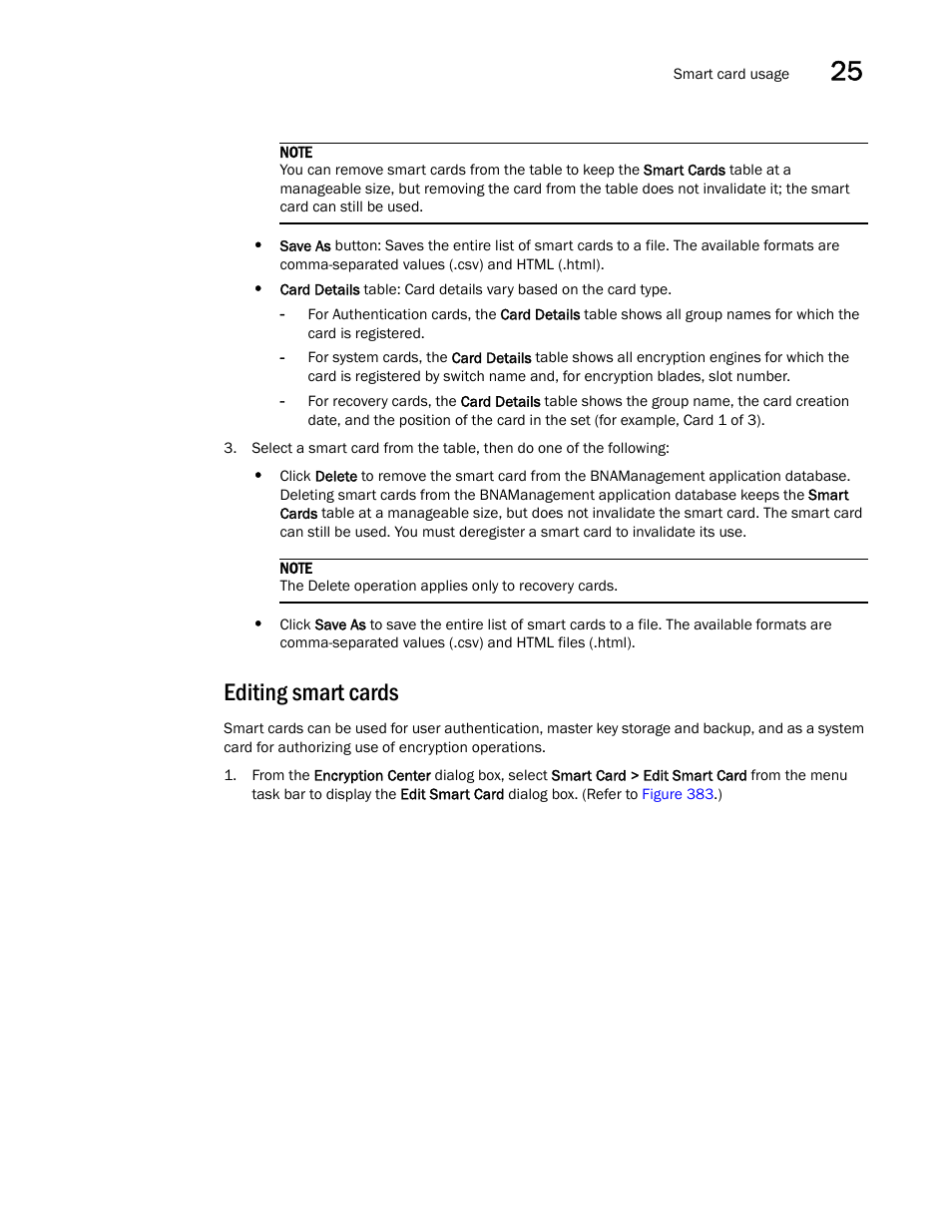 Editing smart cards | Brocade Network Advisor SAN + IP User Manual v12.3.0 User Manual | Page 1059 / 2702